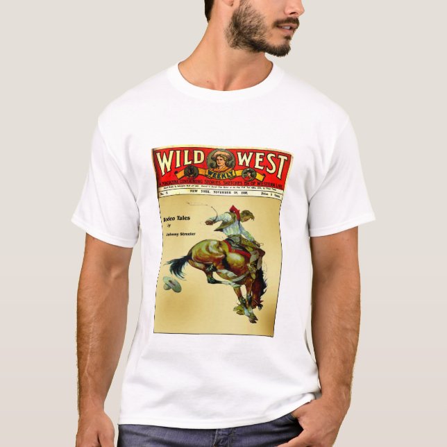Skjorta för Cowboy för vilda Tee (Framsida)