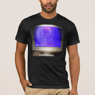 skjorta för CRT-Skärm-skjorta ASCII KONSTskärm Tee