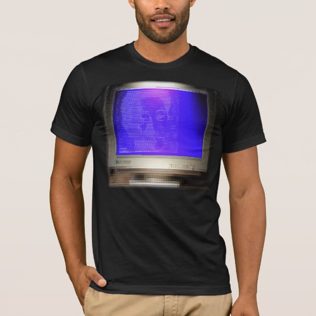 skjorta för CRT-Skärm-skjorta ASCII KONSTskärm Tee (Framsida)