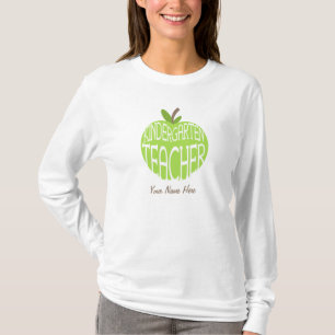 Skjorta för dagislärare T - gröna Apple T-shirt