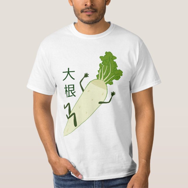Skjorta för Daikon rädisa T Tee (Framsida)