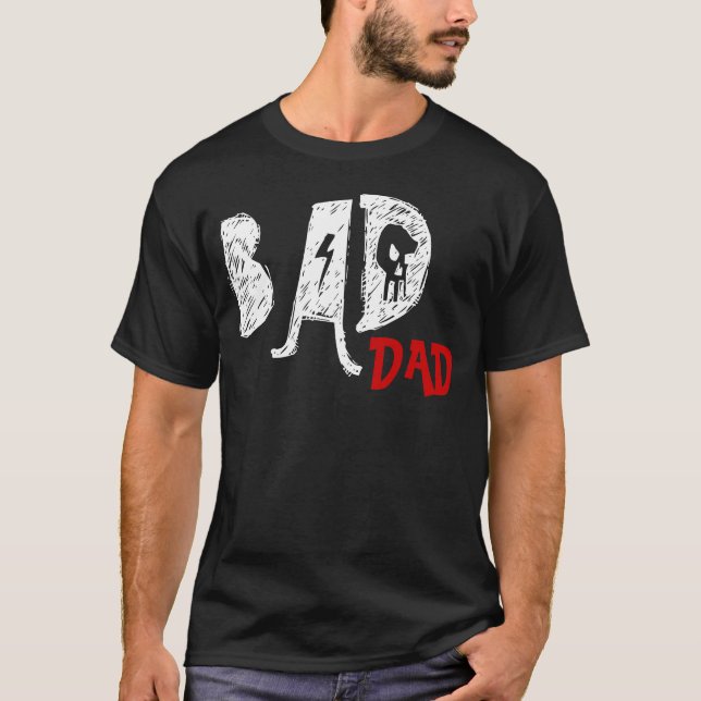 Skjorta för dåligapappautslagsplats - rolig fars tee shirt (Framsida)