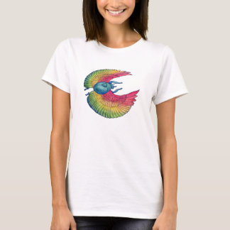 Skjorta för damer för regnbågeScarabBabydoll T-shirt