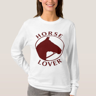 SKJORTA FÖR DAMHÄSTÄLSKARE LONGSLEEVE T SHIRT