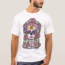 Skjorta "för day of the dead" för