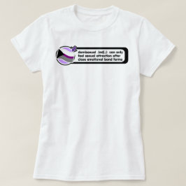 Skjorta för Demisexual Pop-Uppdefinition T Shirt