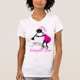 SKJORTA FÖR DIVA T FÖR KOKOPELLI ROSA T-SHIRT
