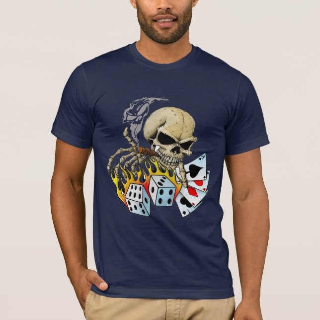 Skjorta för dödåterförsäljareskelett tee shirt (Framsida)