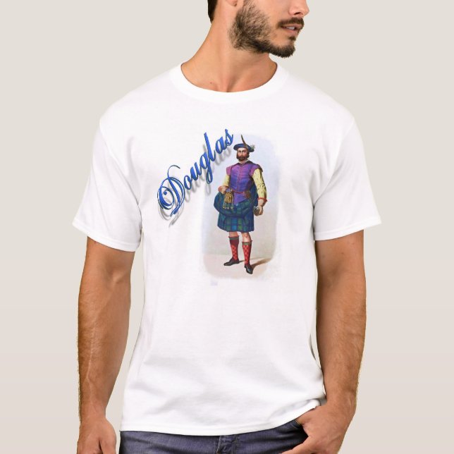 Skjorta för dröm för klanDouglas skott T-shirt (Framsida)