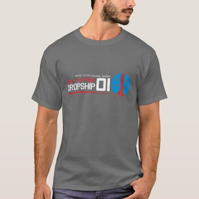 Skjorta för Dropship Sci Fi film T Shirt (Framsida)