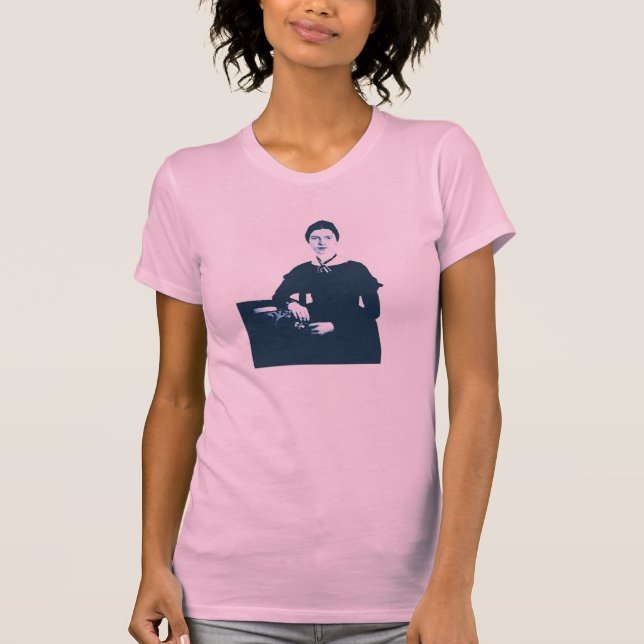 Skjorta för Emily Dickinson blåttfoto T-shirt (Framsida)