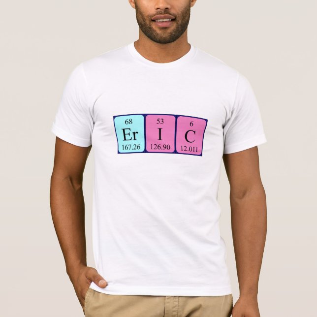 Skjorta för Eric periodisk bordnamn Tee Shirt (Framsida)