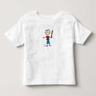 Skjorta för familjstick figurbaseball t-shirt