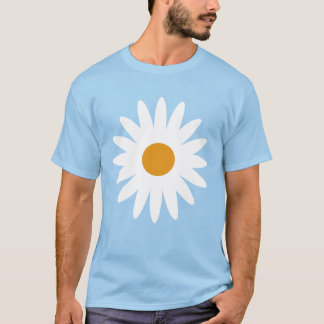Skjorta för färg T för Tie för Ditsy daisyblått T-shirt