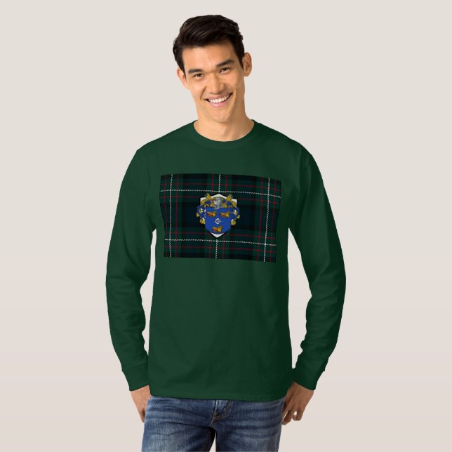 Skjorta för Ferguson klanlångärmad T Shirt (Hel framsida)