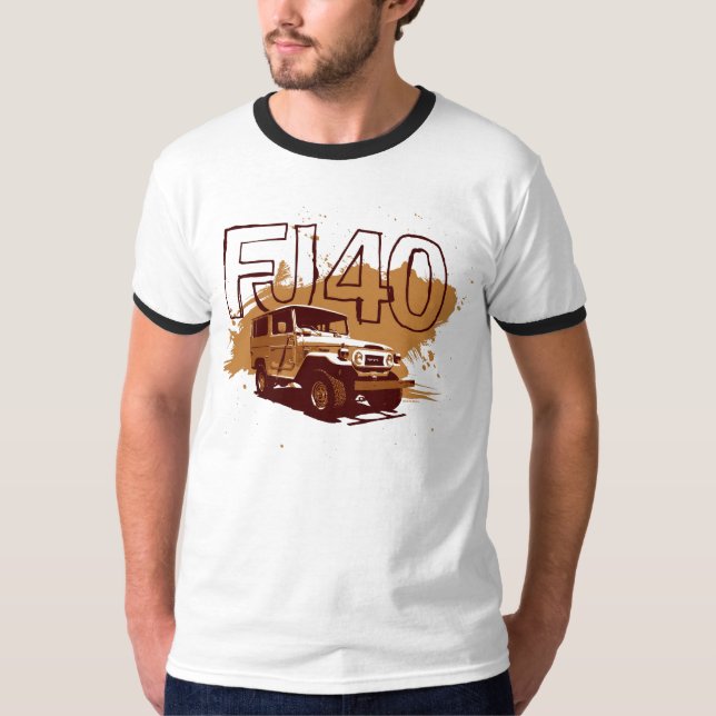 Skjorta för FJ40 Landcruiser Tee Shirt (Framsida)