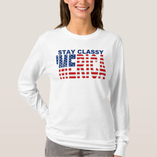Skjorta för flagga för MERICA U.S. för stag flo Tee