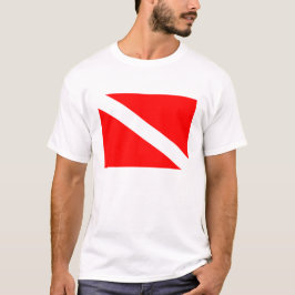 Skjorta för flagga T för dykare nedanför Tee Shirt