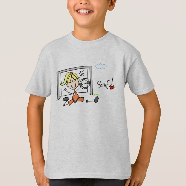 Skjorta för flickafotbollspara tee shirt (Framsida)