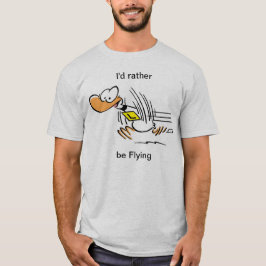 Skjorta för flyg för Ding anka rolig Tee
