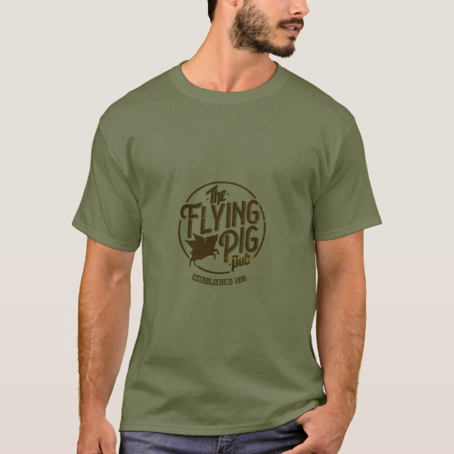 Skjorta för flyggrisPub T Shirt (Framsida)