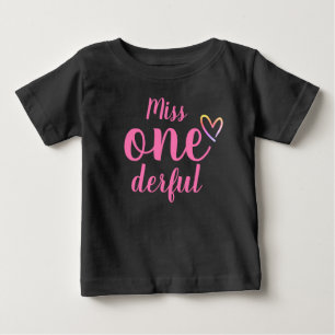 Skjorta för födelsedag för Fröcken Onederful T Shirt