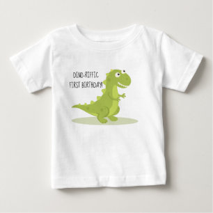 Skjorta för födelsedag för ungeDinosaur första T Shirt