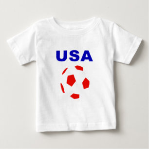 skjorta för fotboll t för USA retro T-shirt