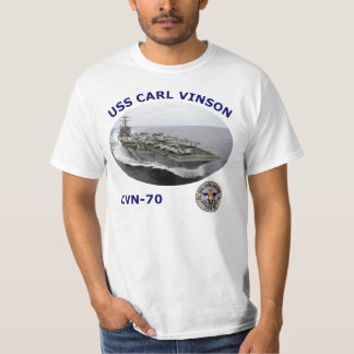 SKJORTA FÖR FOTO T FÖR CVN 70 USS CARL VINSON T-SHIRT