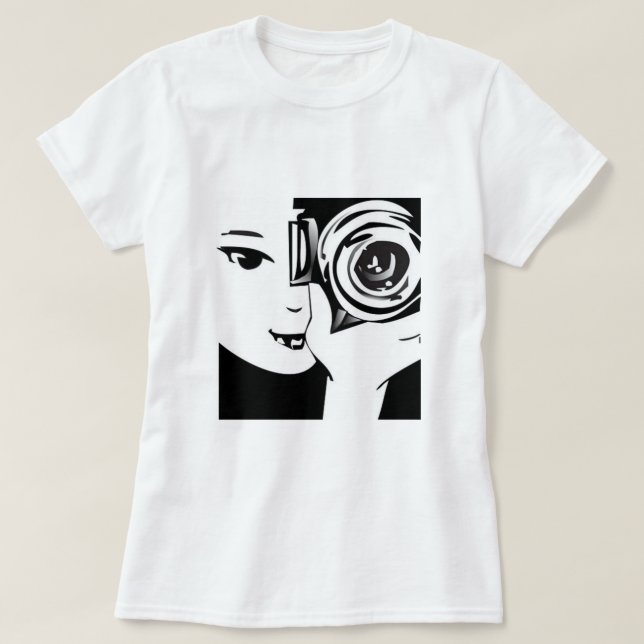 Skjorta för fotografi T Tee Shirt (Design framsida)