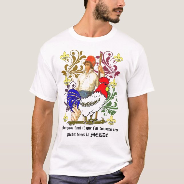 Skjorta för fransk revolution t-shirt (Framsida)