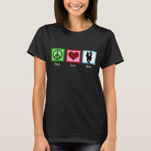Skjorta för fredkärlekdans tee shirt