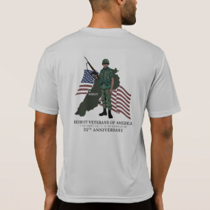 Skjorta för fredsbevarare för BVA-35eårsdag T Shirt