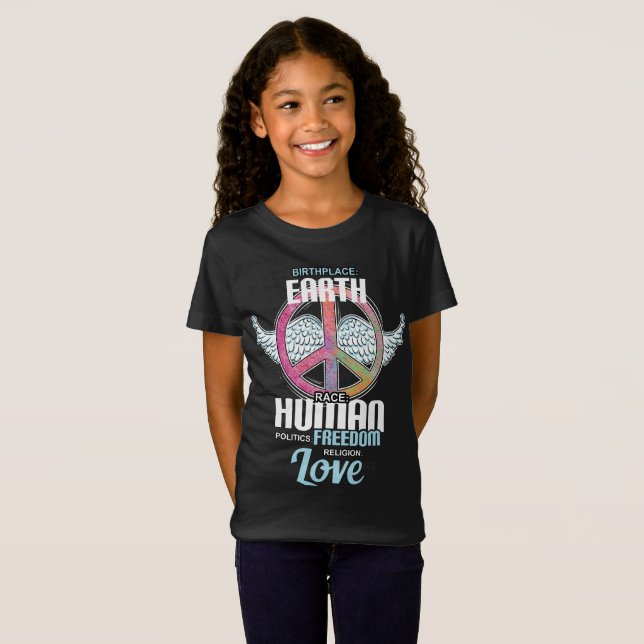 Skjorta för frihet för politik för människa för t shirt (Hel framsida)