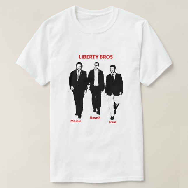 Skjorta för frihetBros utslagsplats Tee Shirt (Design framsida)