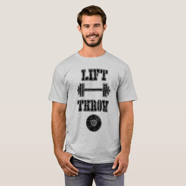 Skjorta för friidrottdiskusThrower Tee (Hel framsida)
