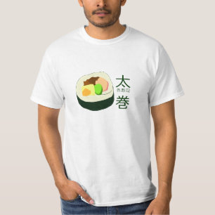 Skjorta för Futomaki Sushi T Shirt