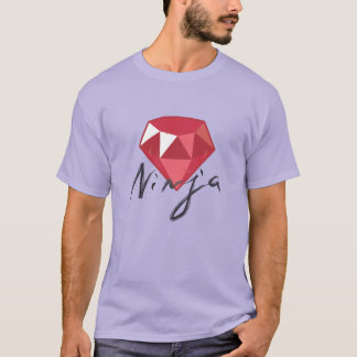 Skjorta för Geek för RubyNinja Gemstone T Shirt