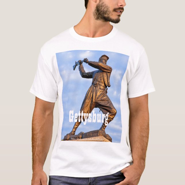Skjorta för Gettysburg statydropp Tee Shirt (Framsida)