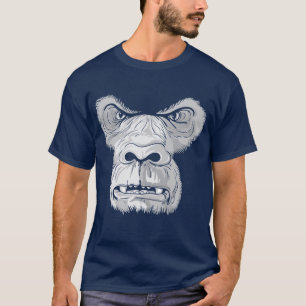Skjorta för gorillaansikte T T-shirt