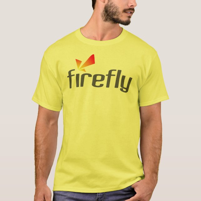 Skjorta för gult för SnapStream massmediaFirefly Tröja (Framsida)