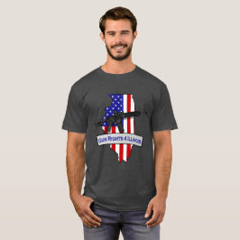 Skjorta för GunRights4Illinois Logo'd T Shirt