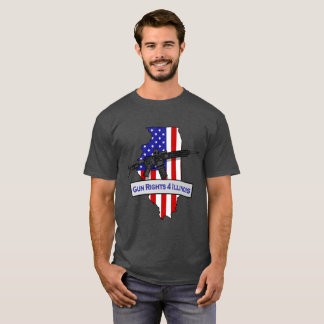 Skjorta för GunRights4Illinois Logo'd T Shirt