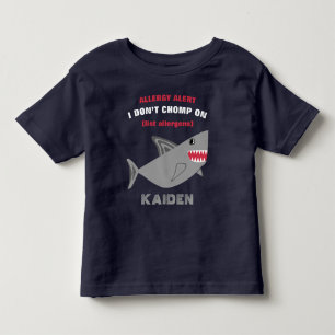 Skjorta för haj för åtskillig matallergi vaken t shirt