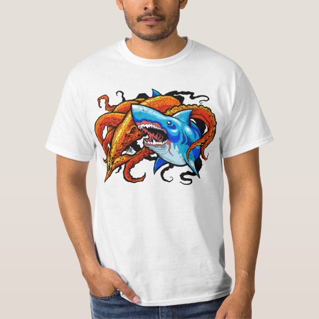 Skjorta för haj t tee shirt (Framsida)
