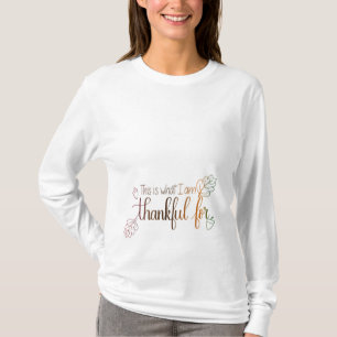 Skjorta för Handlettered thanksgivingmoderskap T Shirt
