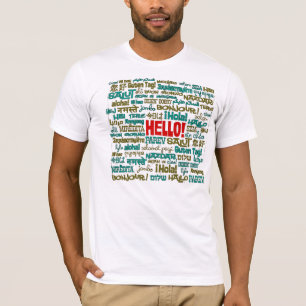 Skjorta för hejer (mång- språk) T Shirt