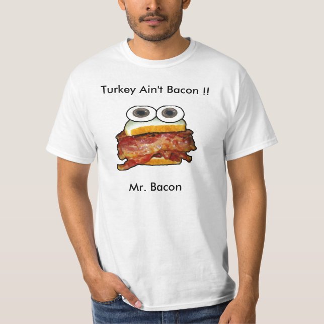 SKJORTA FÖR HERR BACON T TEE SHIRT (Framsida)