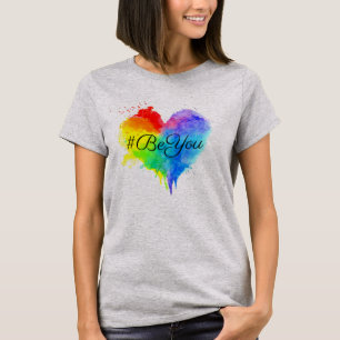 Skjorta för hjärta T för #BeYou stor Shirt