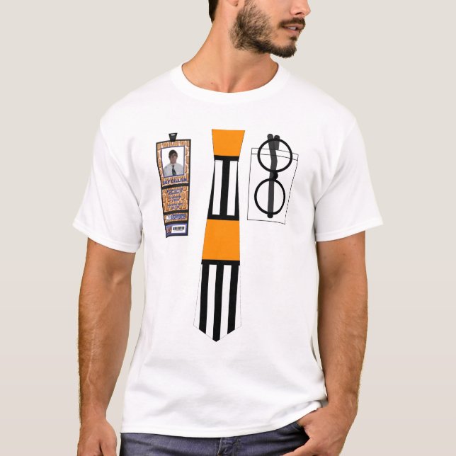 Skjorta "för hockeydomare" Tie Tee Shirt (Framsida)